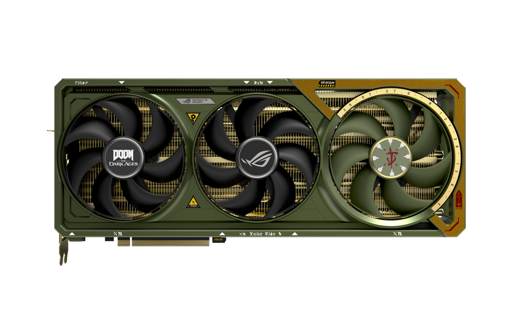 ROG Astral GeForce RTX 5080 DOOM Edition graphics card-Front